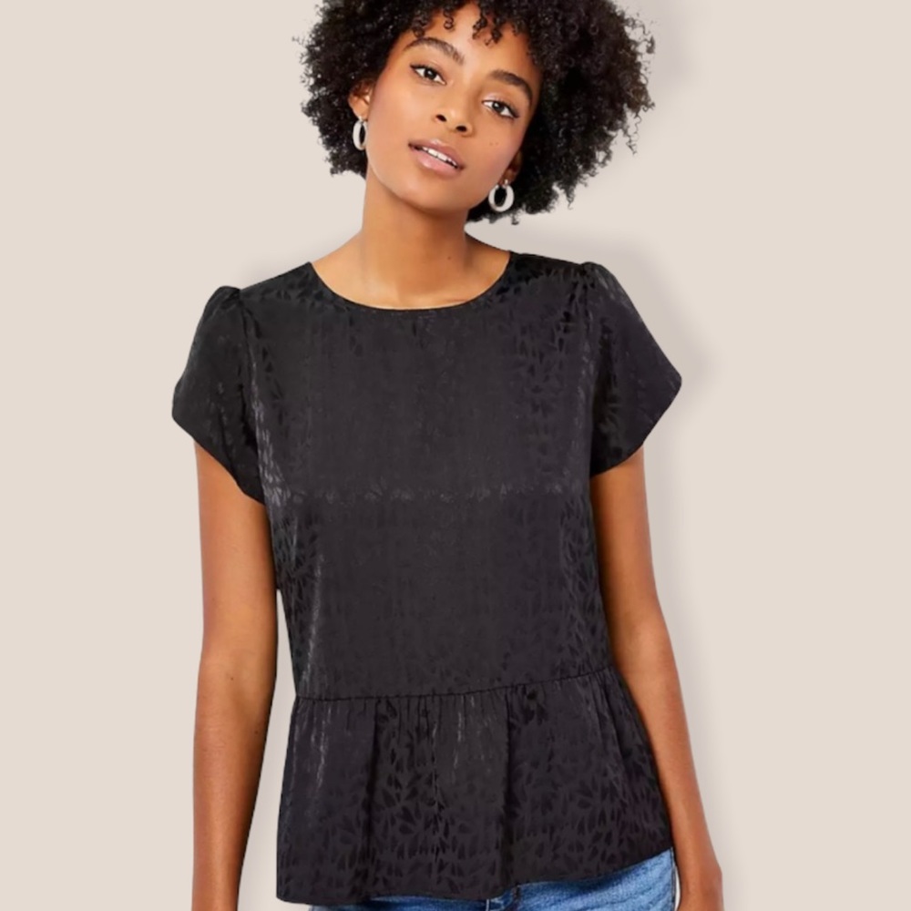 Loft Plus Blouse w/Peplum NWT